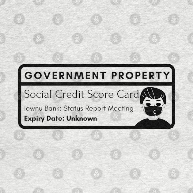 Social Credit Score Card Man #1 by Onallim